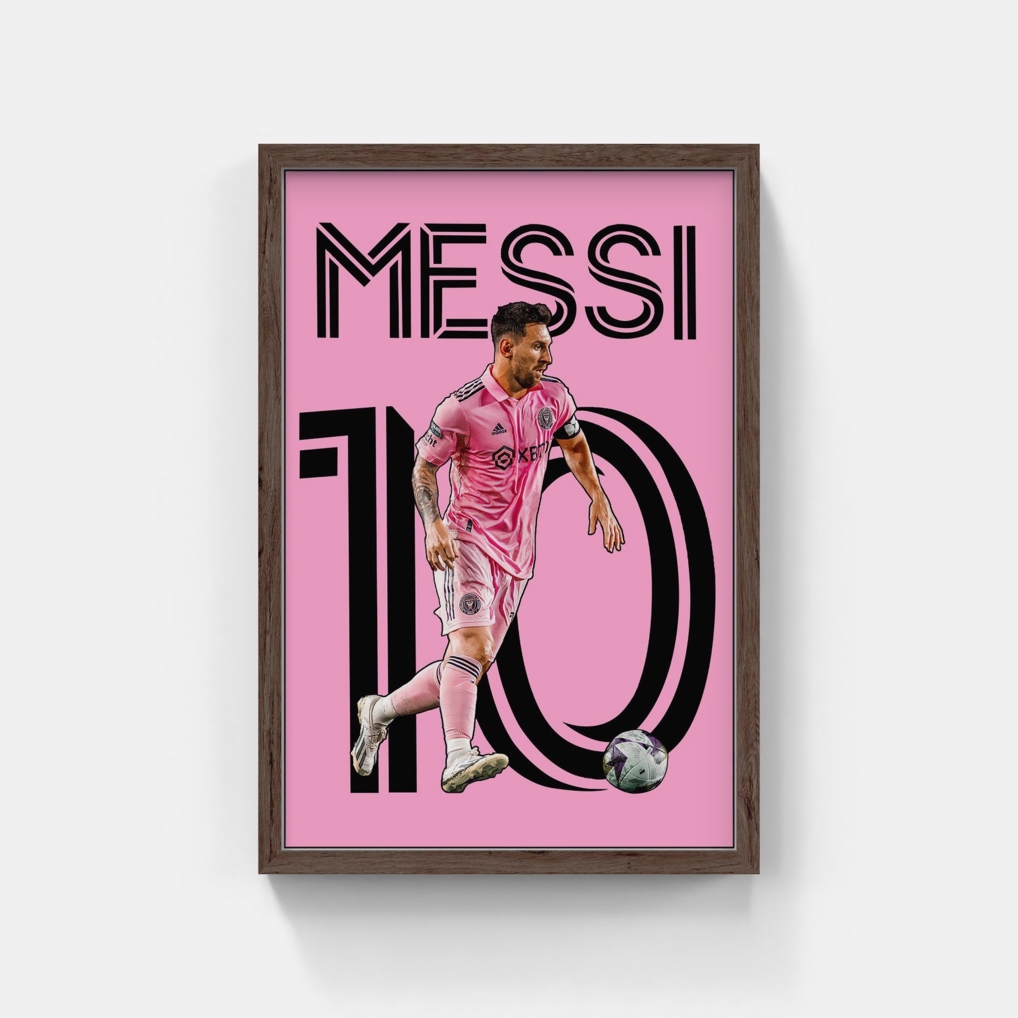 Plakat - Messi Inter Miami i pink - admen.dk