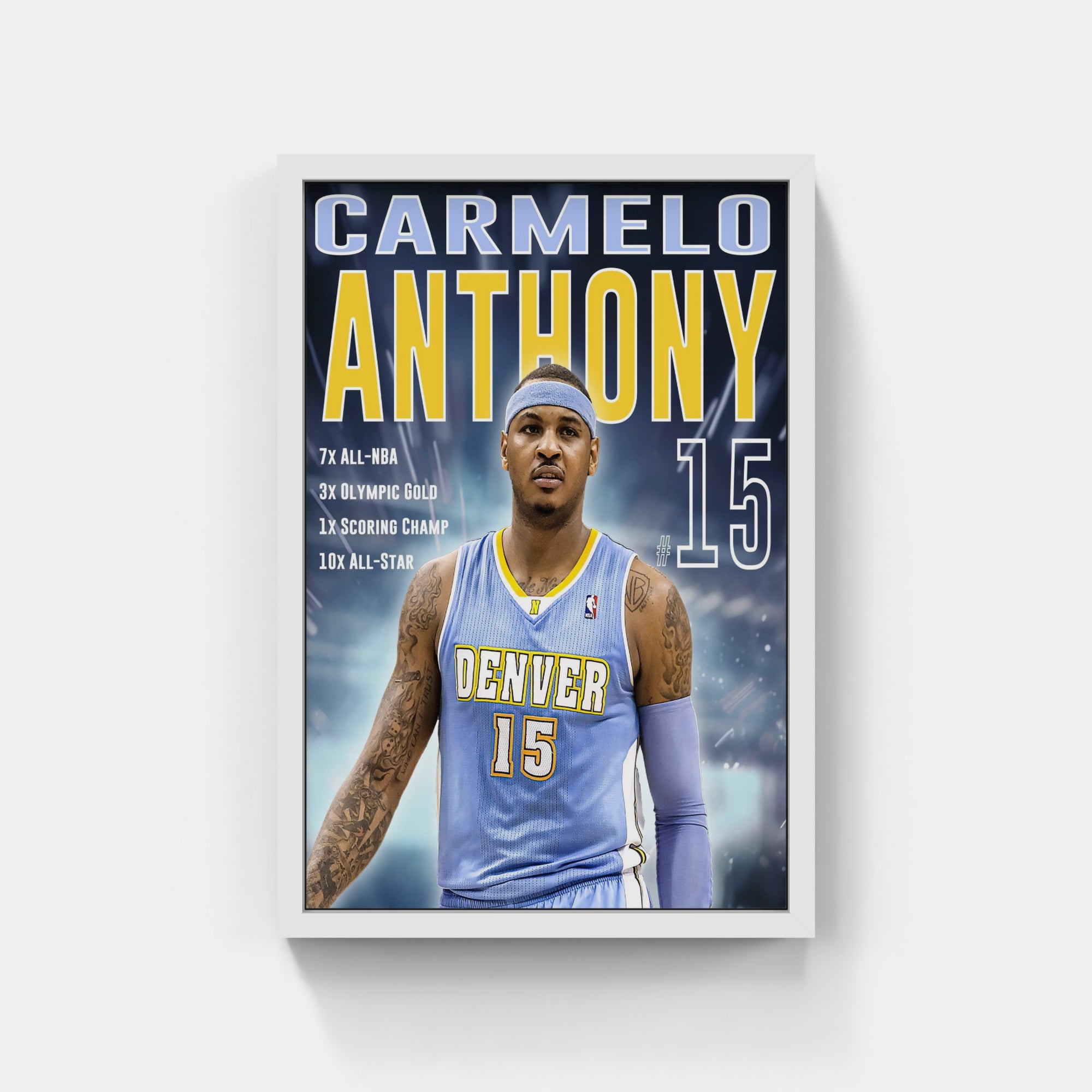 Plakat - Carmelo Anthony nr. 15 - admen.dk