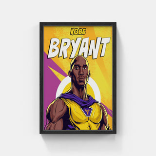 Plakat - Kobe Bryant superhelt - admen.dk