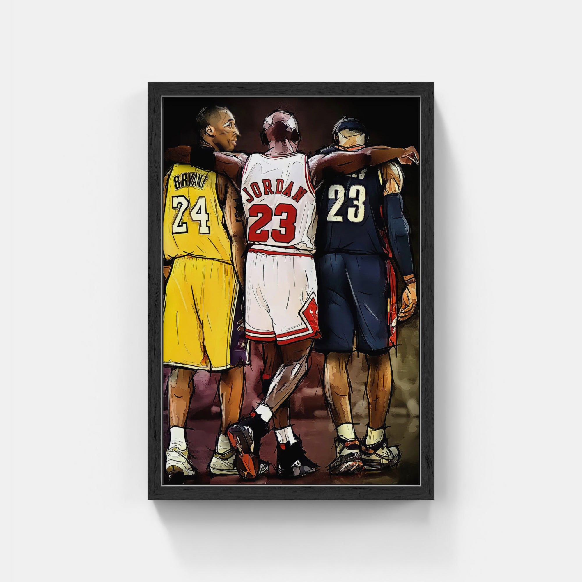 Plakat - Ikoner, Kobe, Lebron, Michael - admen.dk