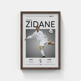 Plakat - Zinedine Zidane Real Madrid look - admen.dk