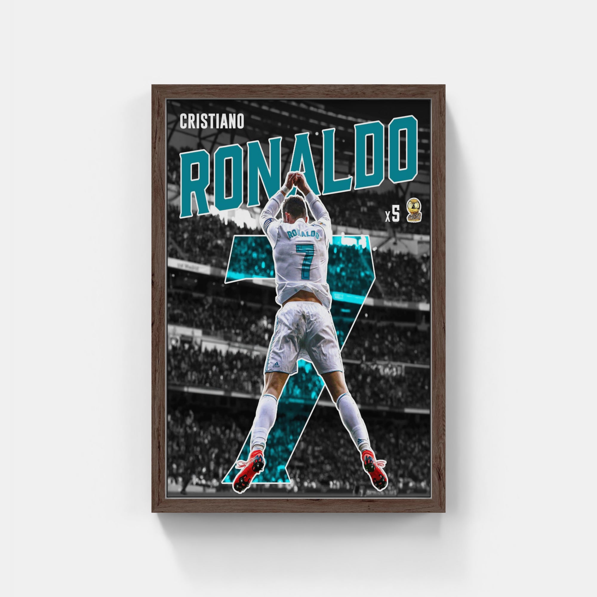 Plakat - Ronaldo og Real Madrid kunst - admen.dk