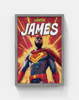 Plakat - Lebron James superhelt - admen.dk