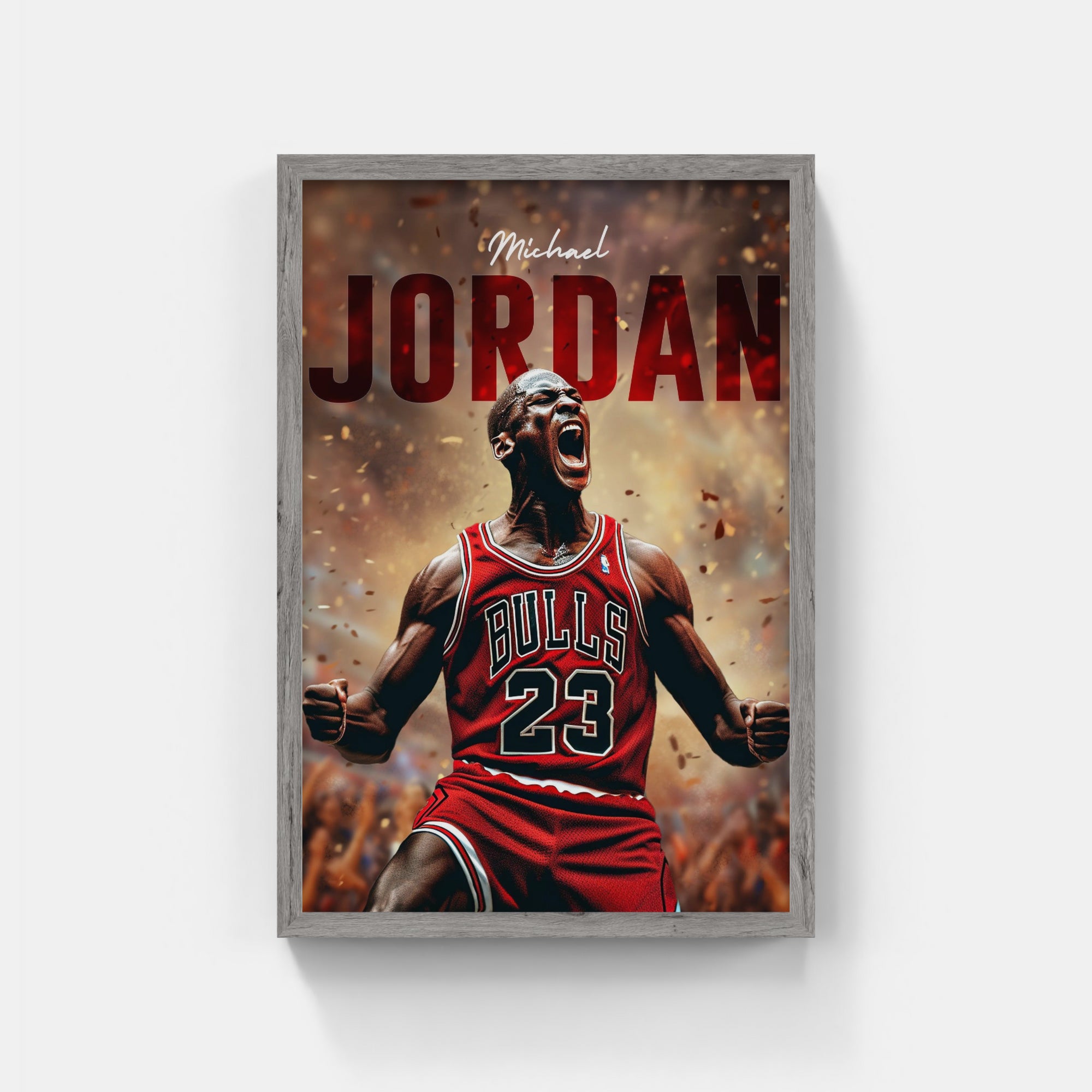 Plakat - Michael Jordan i jubel - admen.dk