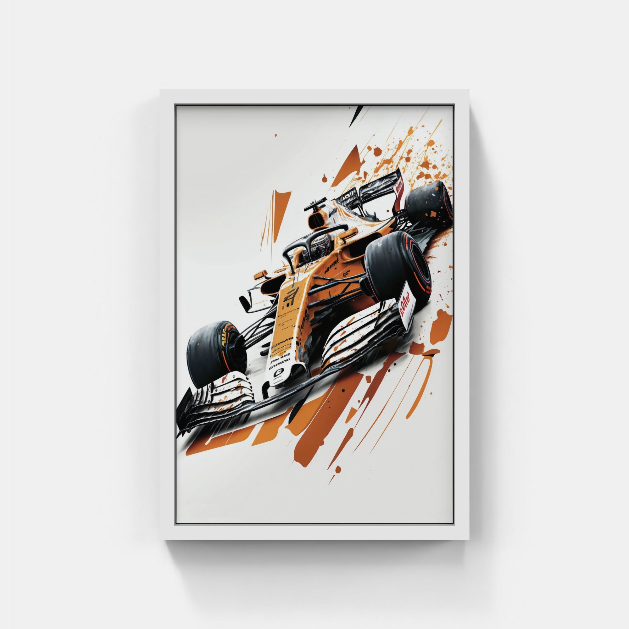 Plakat - Formel 1 Brun watercolor - admen.dk