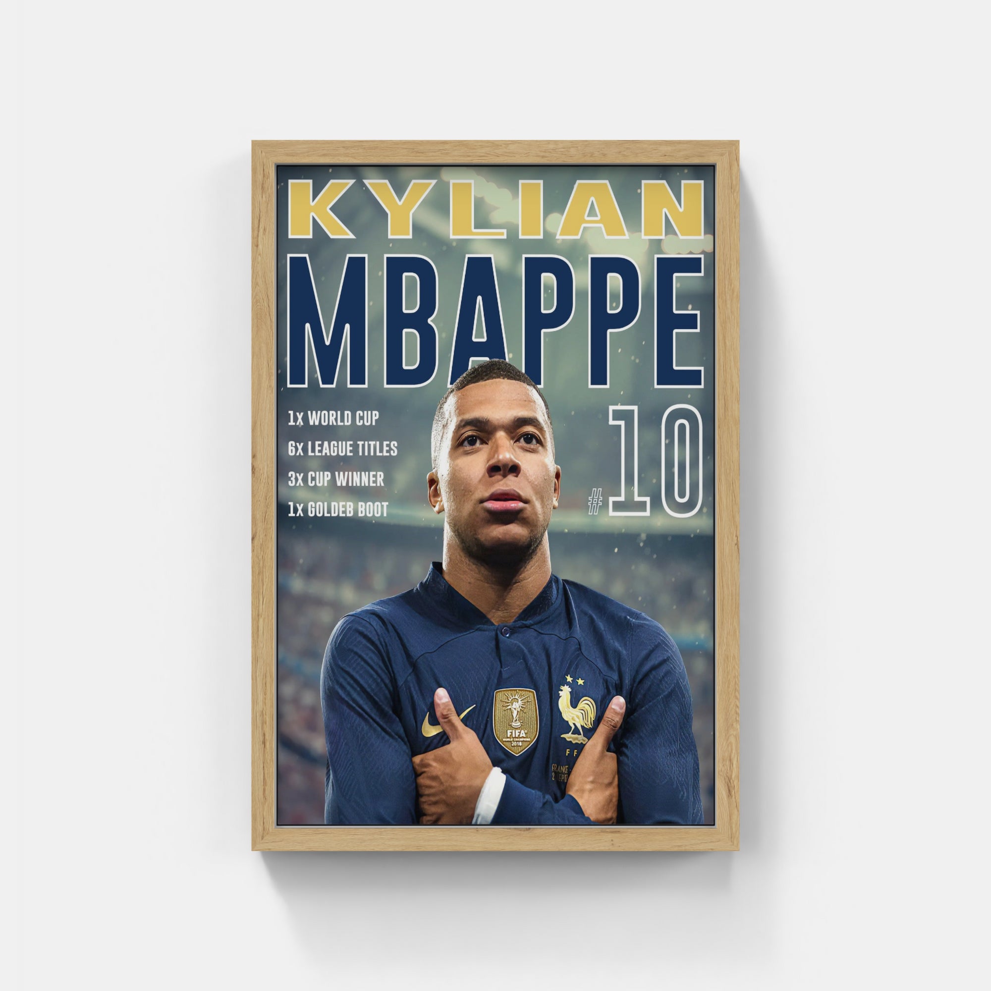 Plakat - Kylian Mbappe style - admen.dk