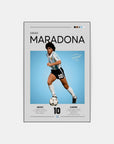 Plakat - Diego Maradona grafisk look - admen.dk