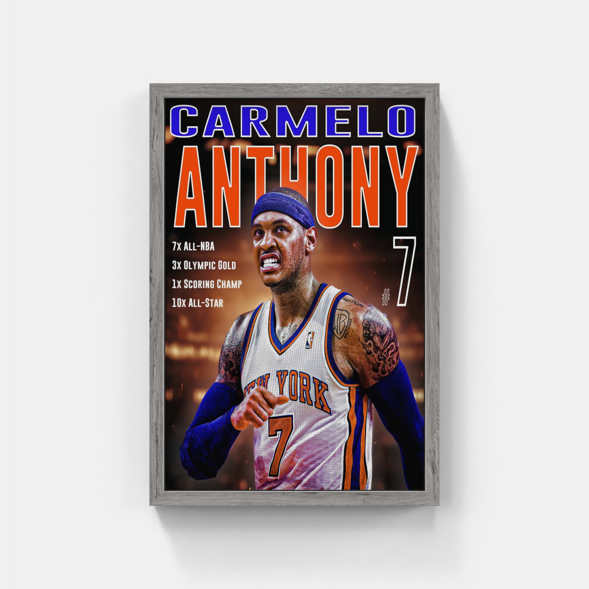 Plakat - Carmelo Anthony nr. 7 - admen.dk