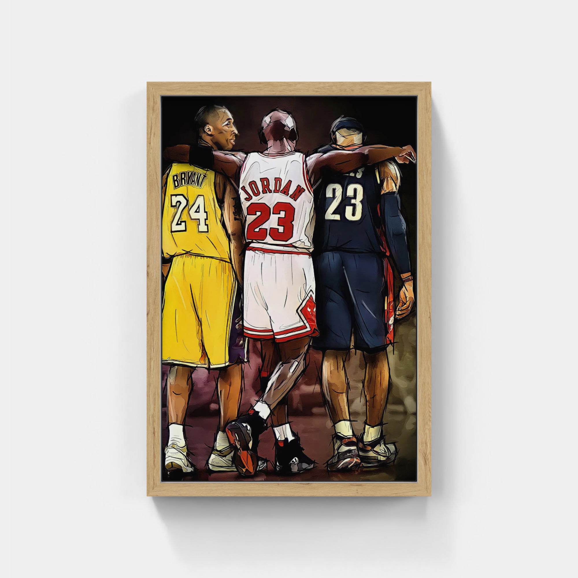 Plakat - Ikoner, Kobe, Lebron, Michael - admen.dk