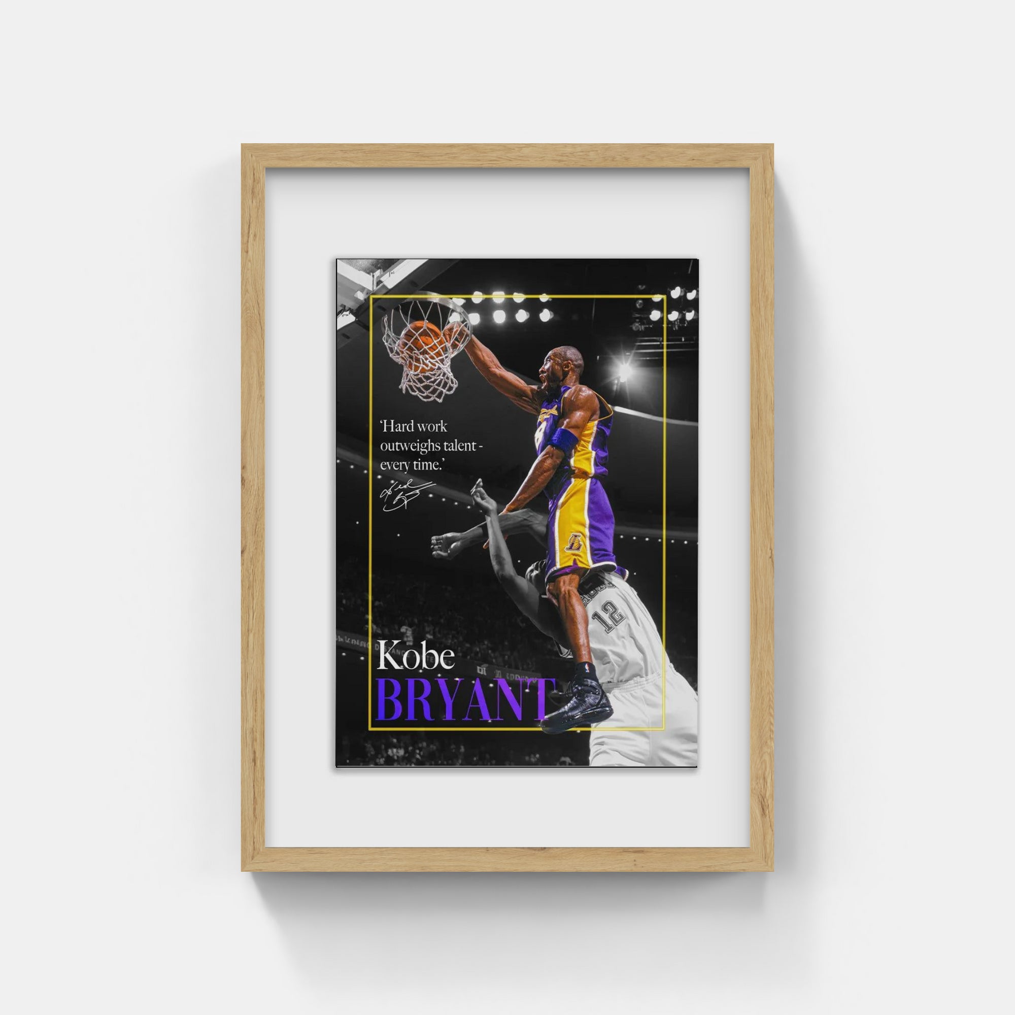 Plakat - Kobe Bryant i aktion - admen.dk