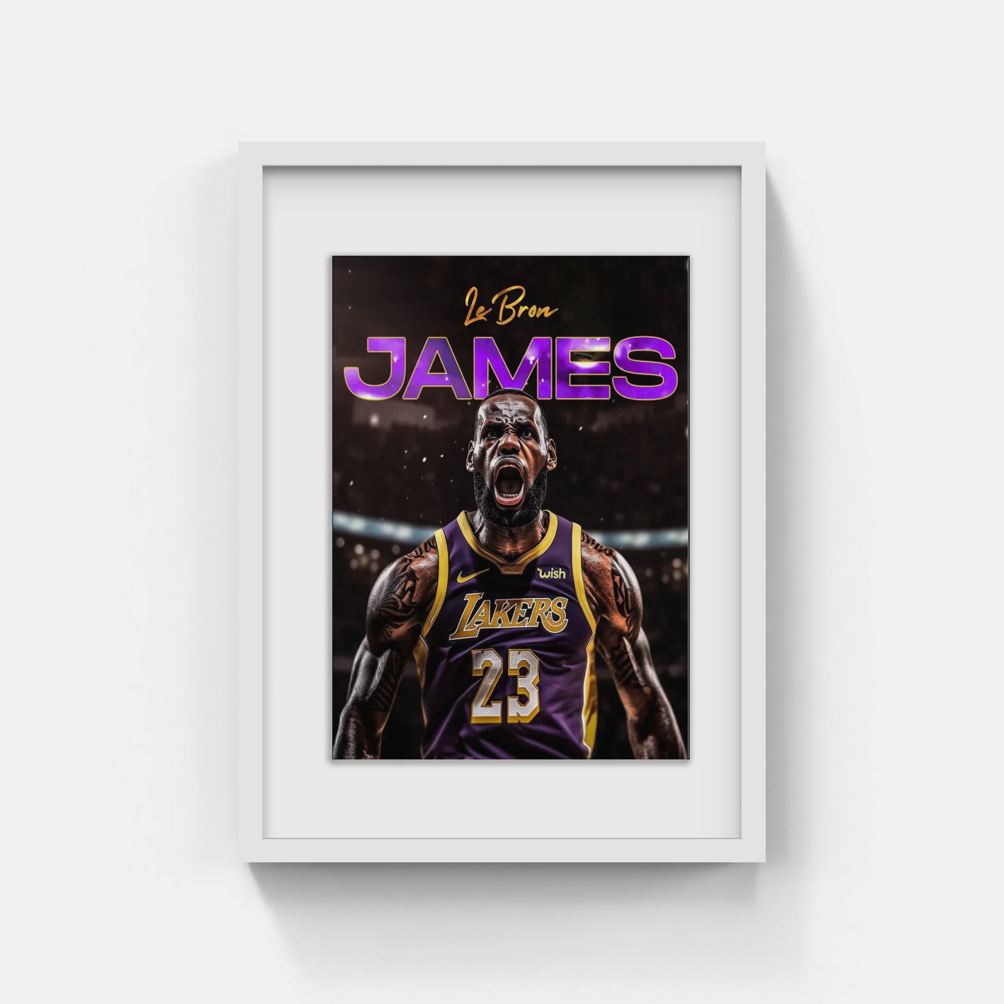 Plakat - Lebron James i brøl - admen.dk