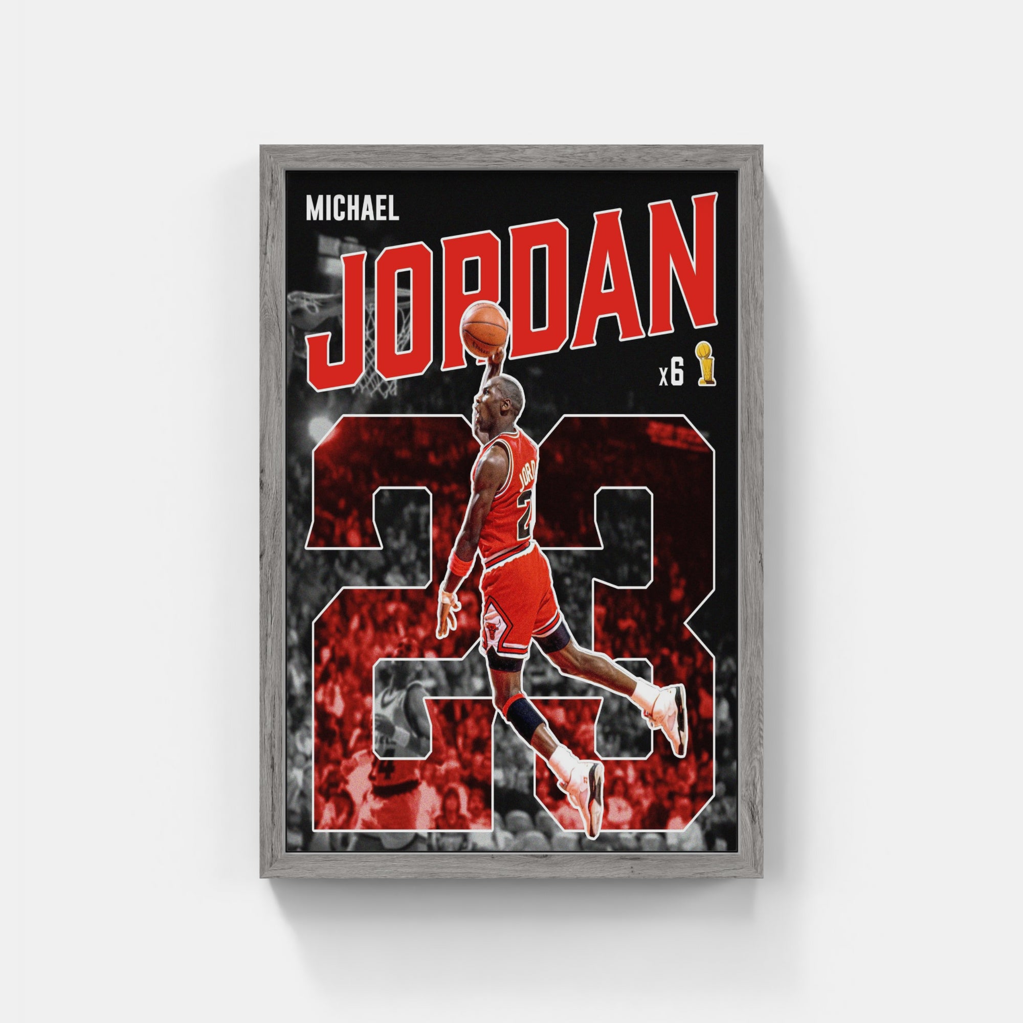 Plakat - Michael Jordan i flyvende fart - admen.dk