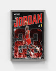 Plakat - Michael Jordan i flyvende fart - admen.dk