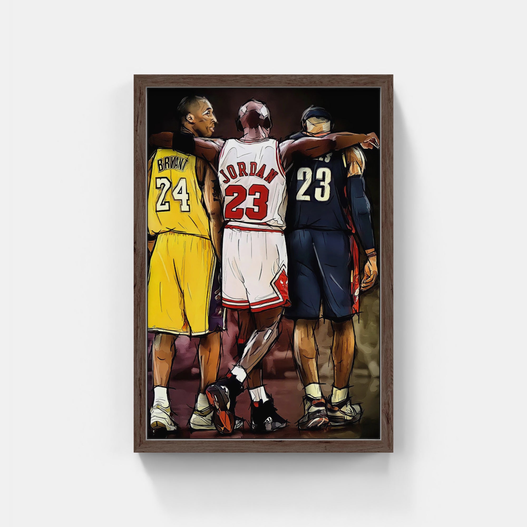 Plakat - Ikoner, Kobe, Lebron, Michael - admen.dk