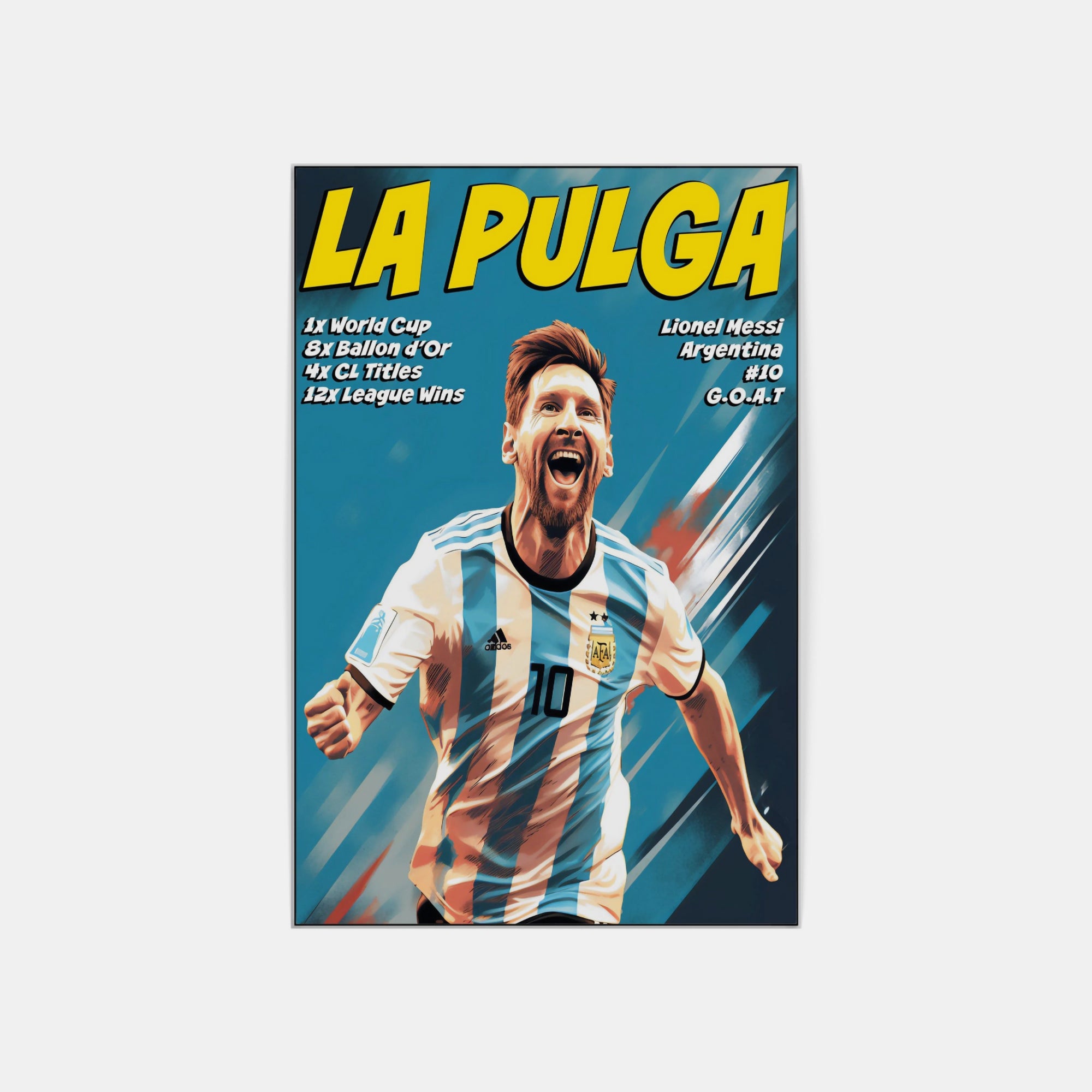 Plakat - Messi La Pulga - admen.dk