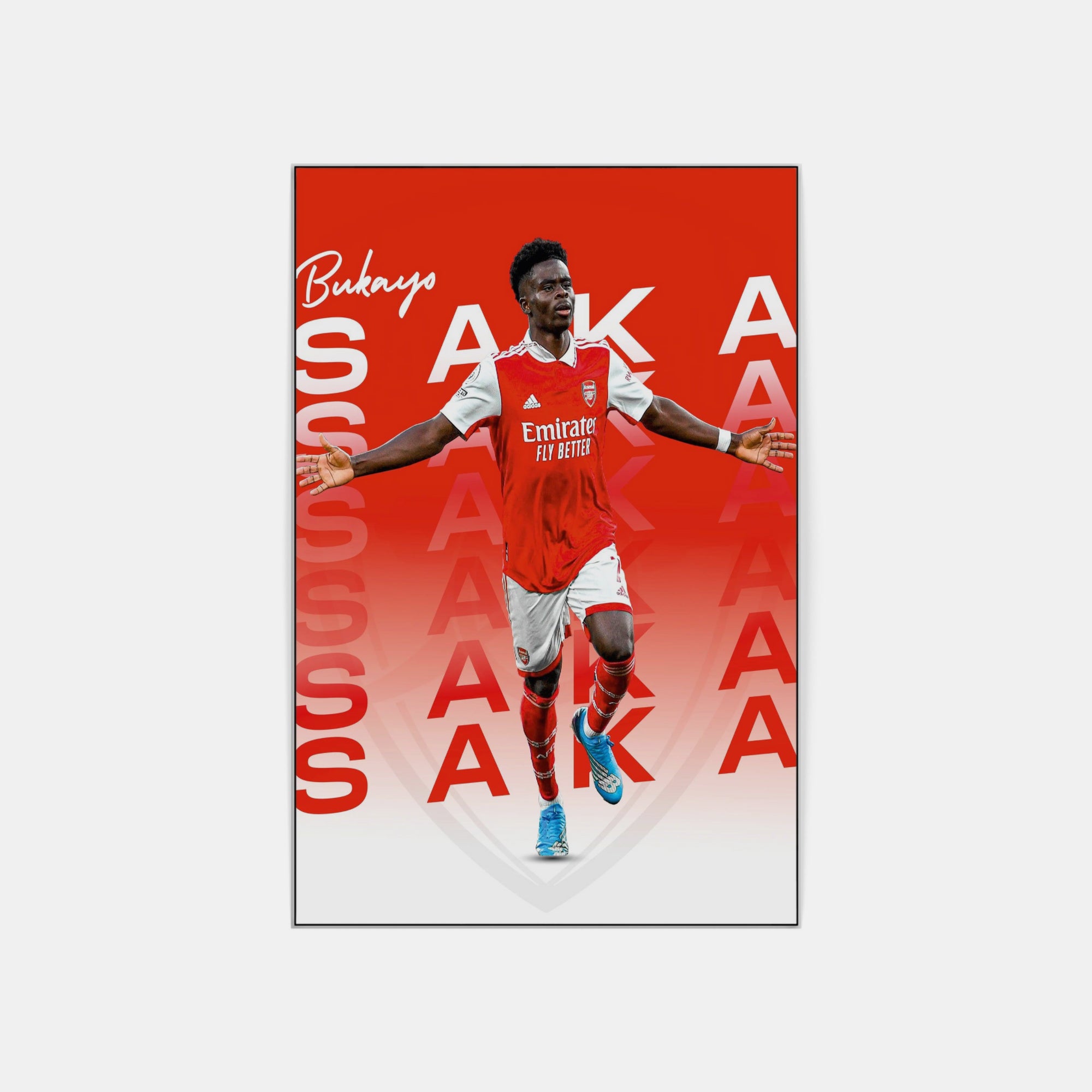 Plakat - Bukayo Saka style - admen.dk