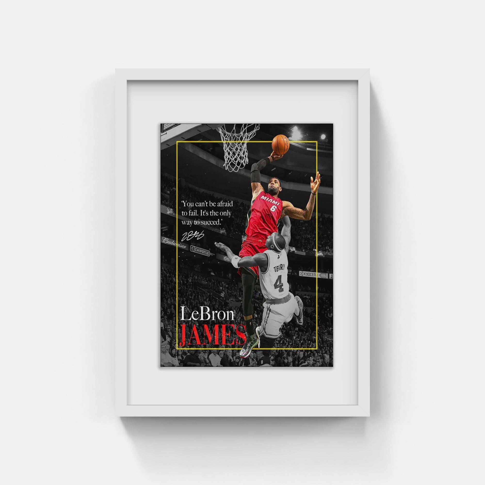 Plakat - Lebron James i aktion - admen.dk