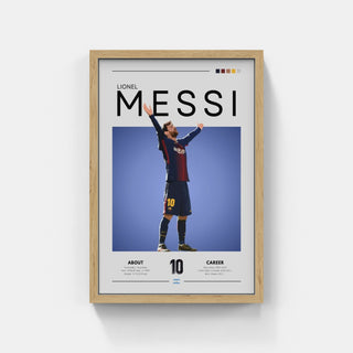 Plakat - Messi i Barcelona look - admen.dk