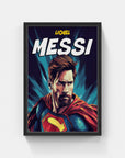 Plakat - Messi superhelt - admen.dk