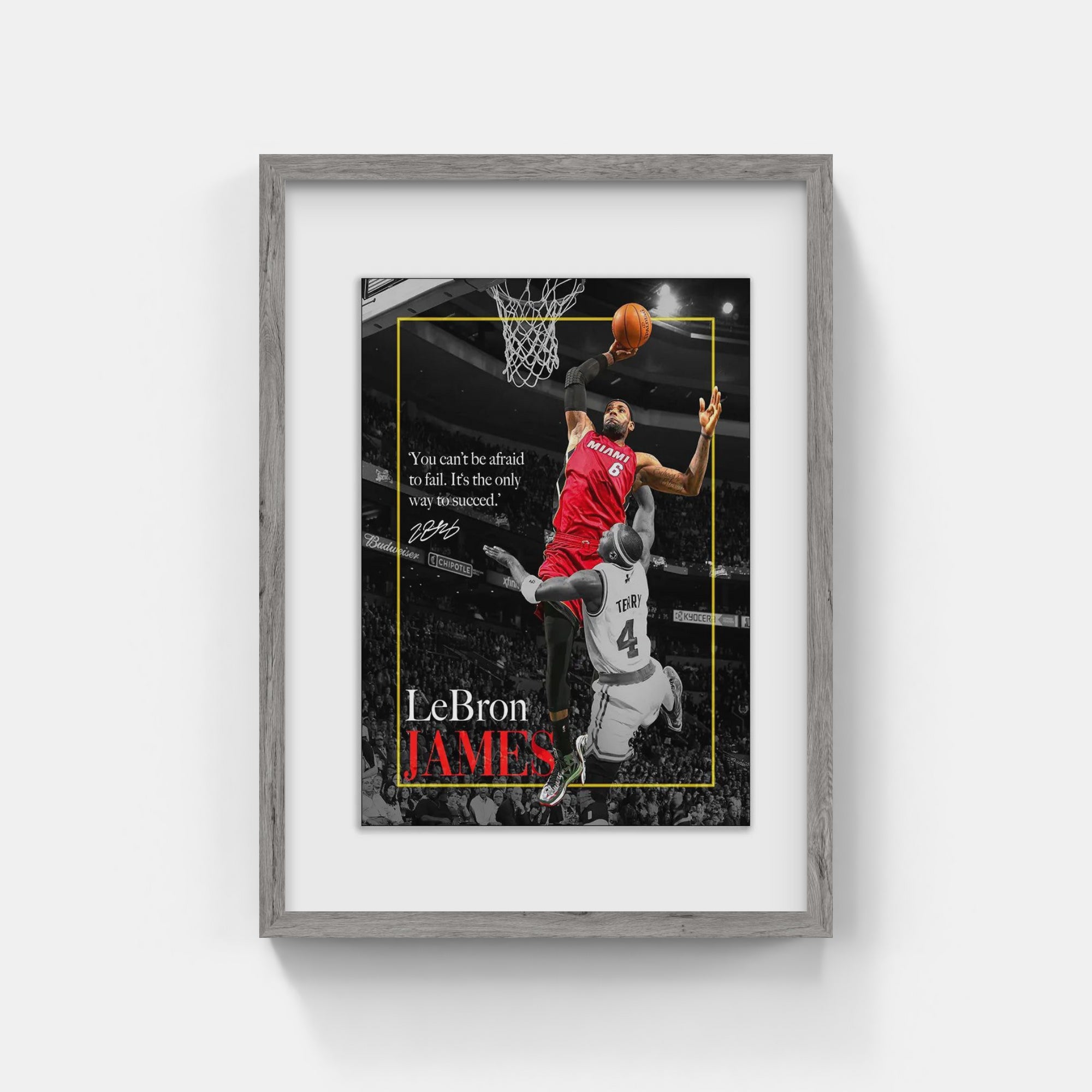 Plakat - Lebron James i aktion - admen.dk