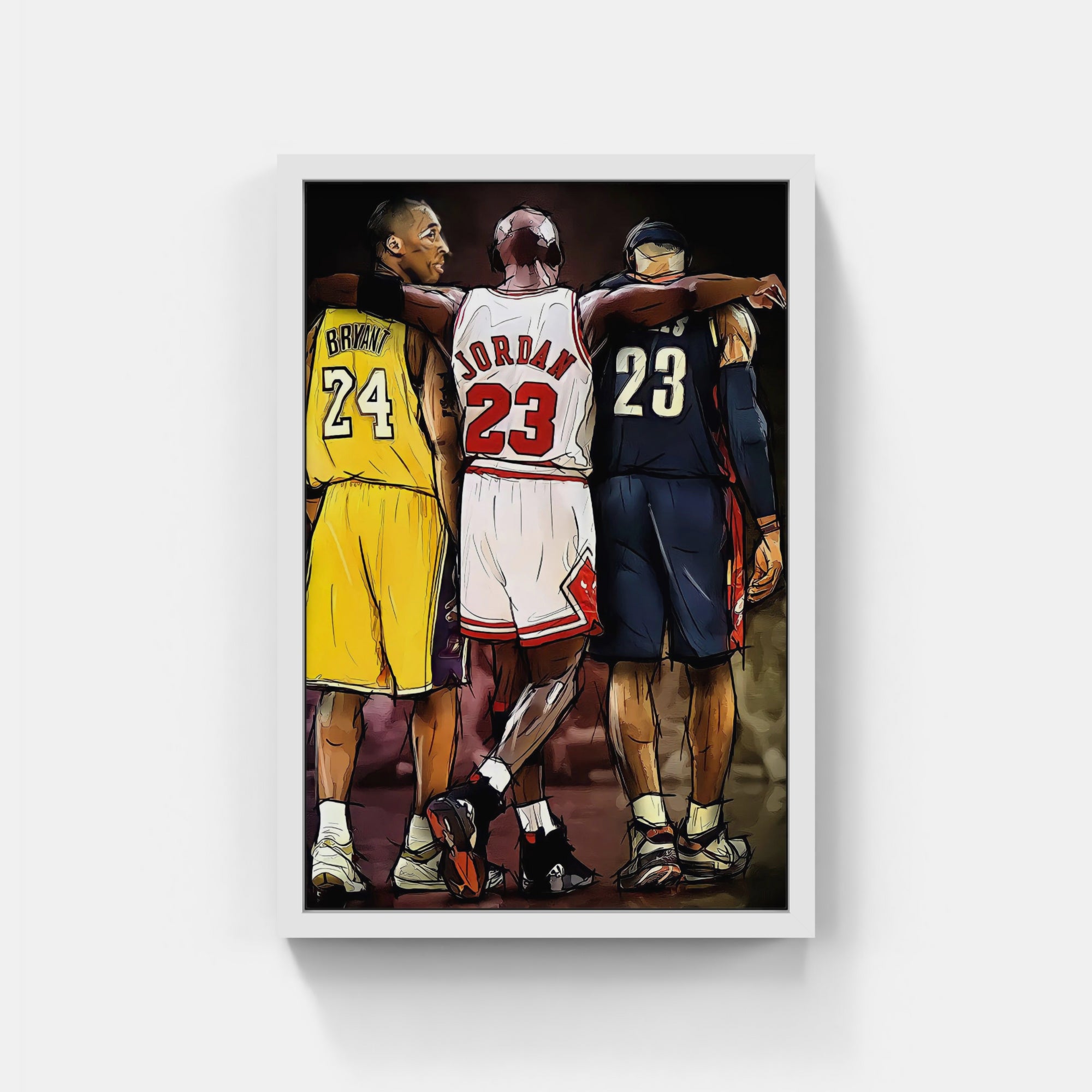 Plakat - Ikoner, Kobe, Lebron, Michael - admen.dk