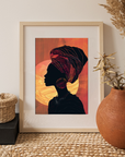 Plakat - Afrikansk kvinde grace kunst