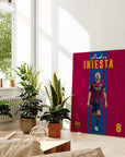 Plakat - Andrés Iniesta i jubel - admen.dk