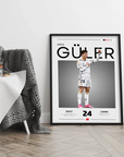 Plakat - Arda Güler Real Madrid kunst - Admen.dk