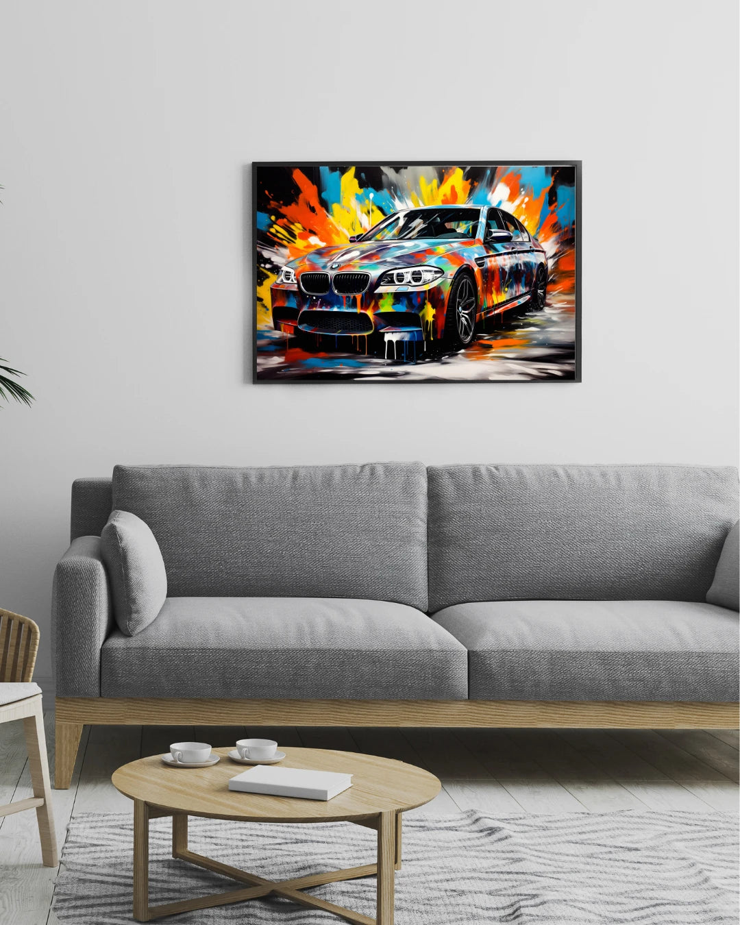 Plakat - BMW M5 streetkunst