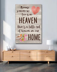 Plakat - Because someone we love is in heaven citat - admen.dk