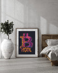 Plakat - Bitcoin grafisk kunst