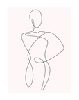 Plakat - Body shape line kunst - admen.dk