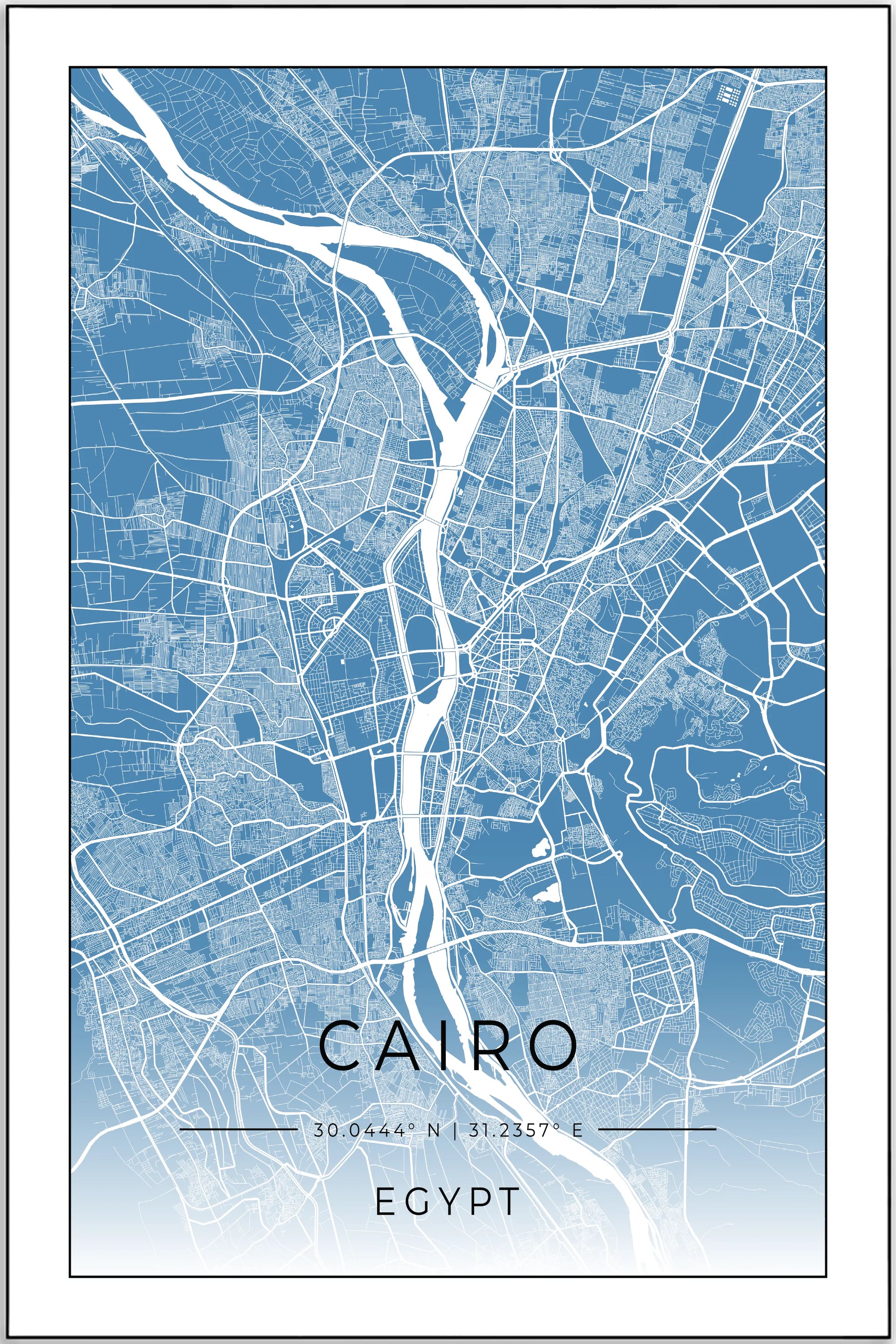 Plakat - Cairo kort - admen.dk