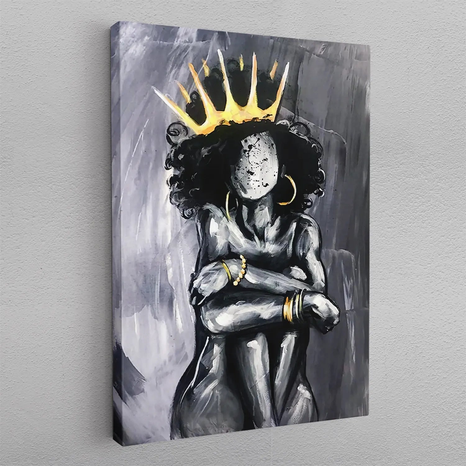 Canvas - No face woman kunst - admen.dk