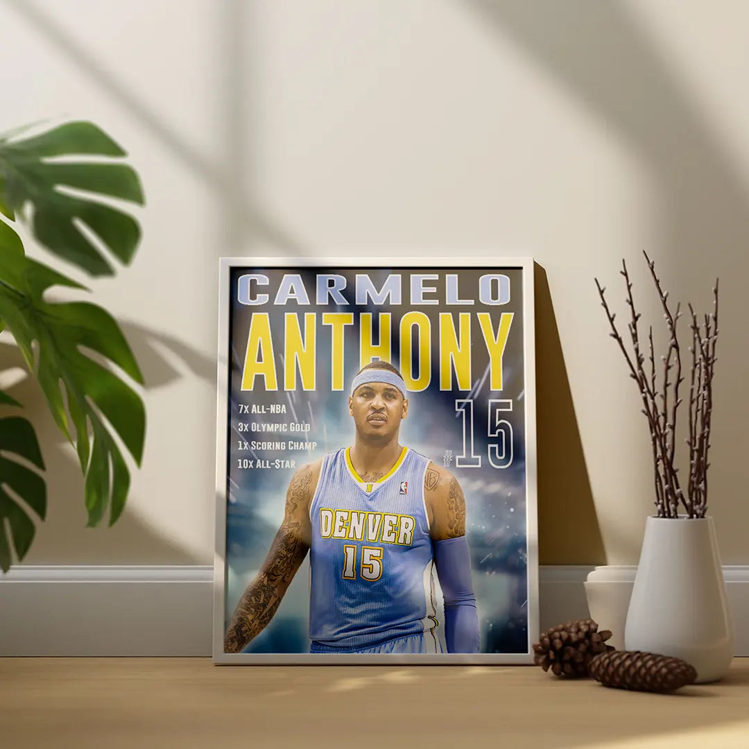 Plakat - Carmelo Anthony nr. 15 - admen.dk