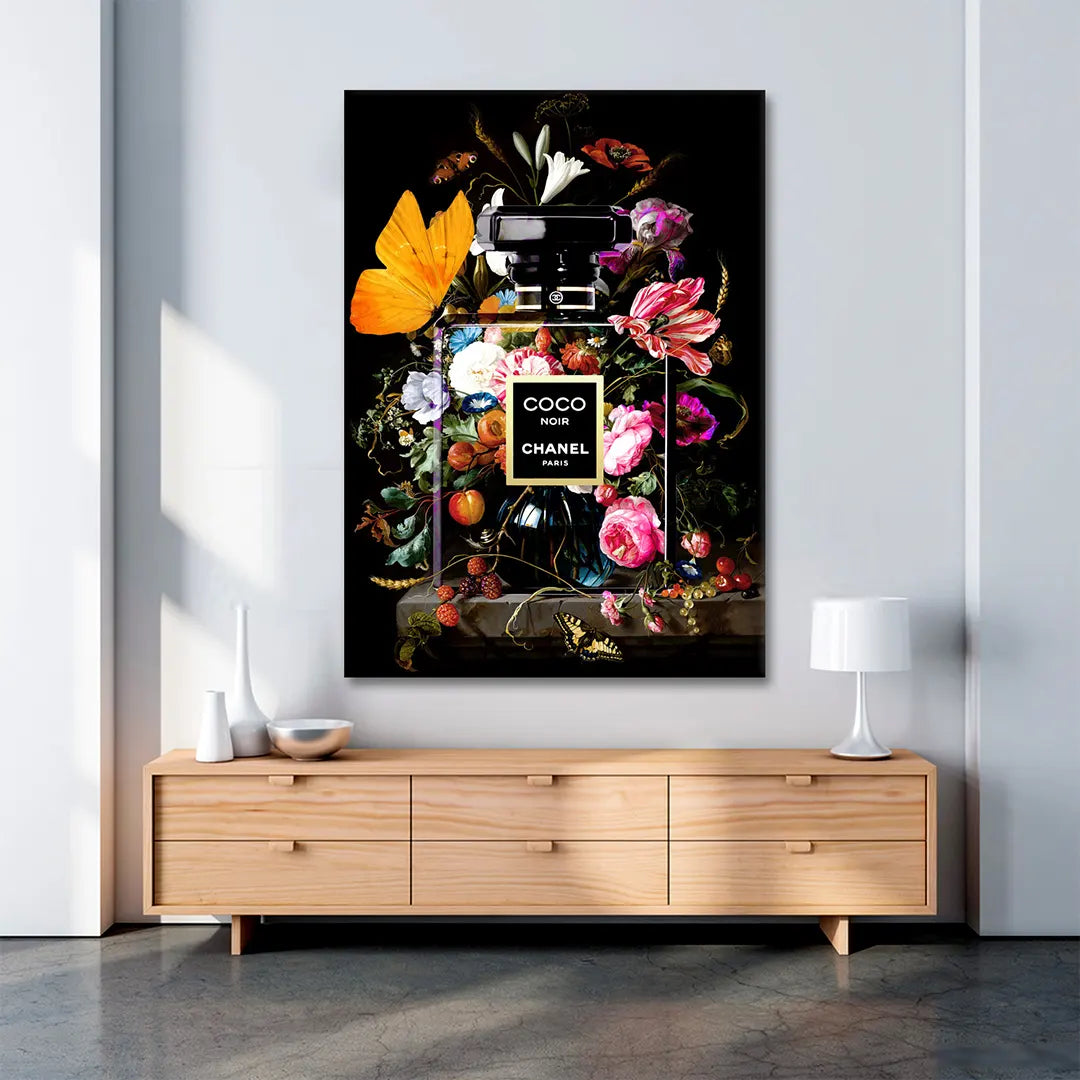 Plakat - Chanel Coco Noir, flower kunst - admen.dk