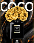 Plakat - Coco Noir Chanel kunst - admen.dk