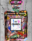 Canvas - CHANEL NO. 5 - STREET ART KUNST - admen.dk