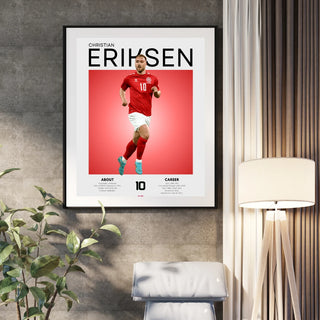 Plakat - Christian Eriksen grafisk look