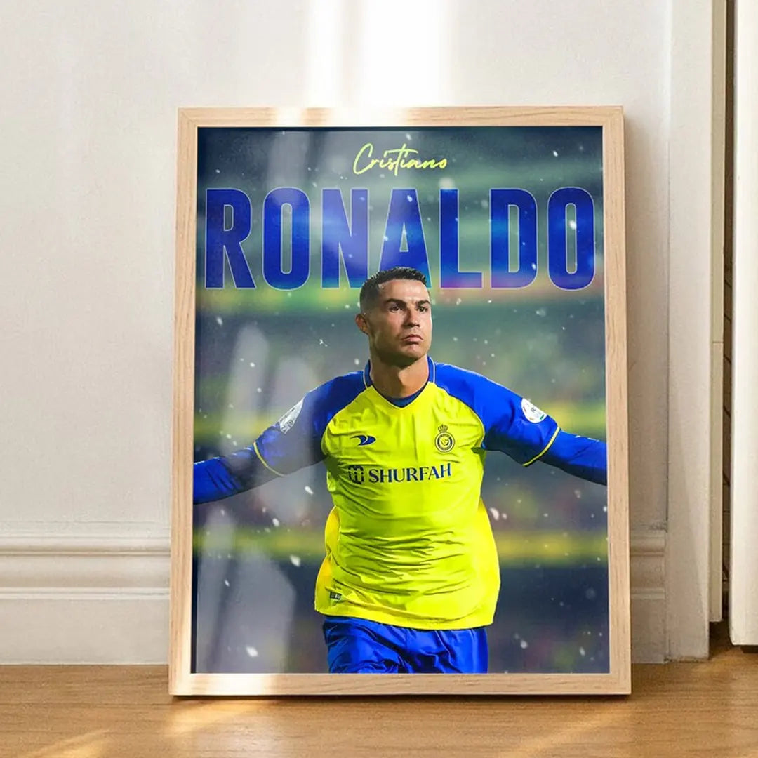 Plakat - Cristiano Ronaldo Shurfah i fart - admen.dk