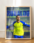 Plakat - Cristiano Ronaldo Shurfah i fart - admen.dk