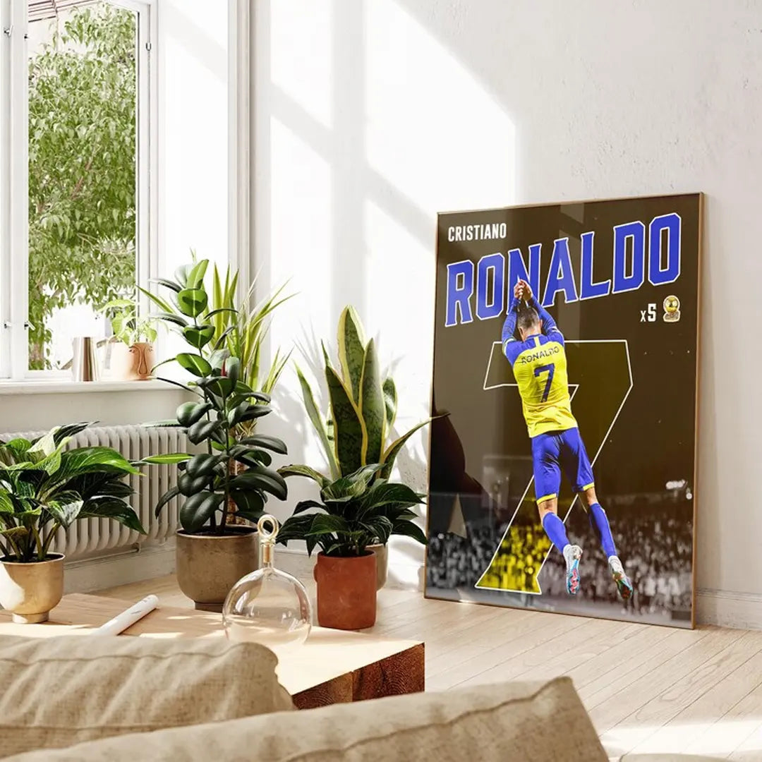 Plakat - Cristiano Ronaldo i sejrsdans - admen.dk