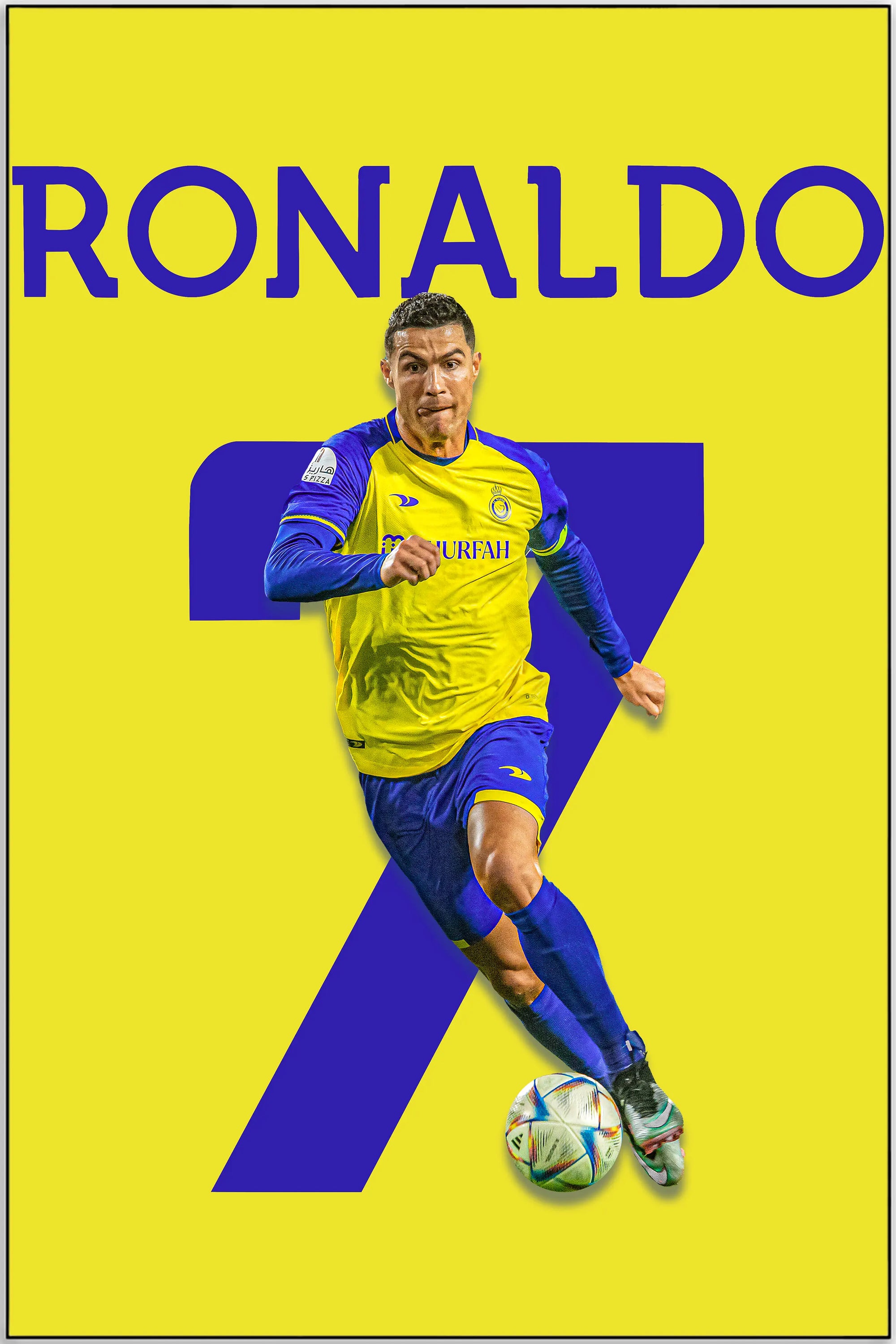 Plakat - Cristiano Ronaldo i løb - admen.dk