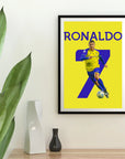 Plakat - Cristiano Ronaldo i løb