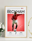 Plakat - David Beckham grafisk look