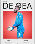 Plakat - David De Gea grafisk look - admen.dk