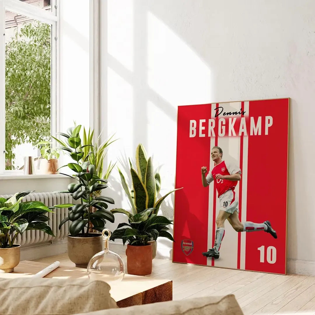 Plakat - Dennis Bergkamp i jubel - admen.dk