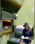 Plakat - Edward Hopper - Kvinden på toget kunst - admen.dk