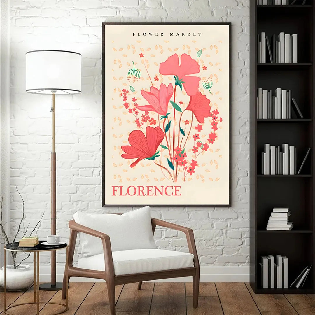 Plakat - Florence beauty - Flower market - admen.dk