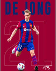 Plakat - Frankie de Jong i barca farver